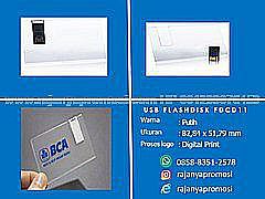 Barang Promosi Flashdisk Model Kartu Custom TRANSPARAN  FDCD11