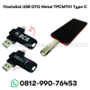 BARANG PROMOSI USB FLASHDISK CUSTOM SWIVEL OTG METAL Type C 32GB